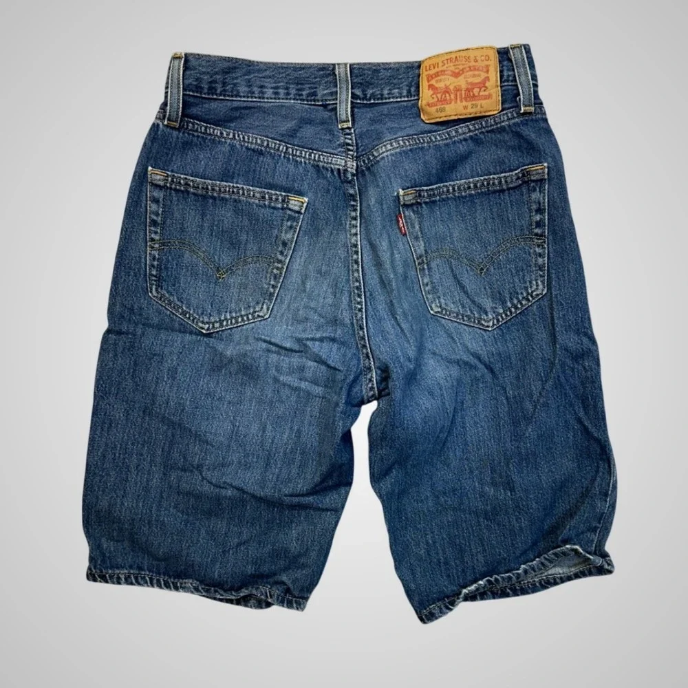 Levi's 469 Denim Shorts Mens 29 Blue Excellent Cotton‎ WaterLess